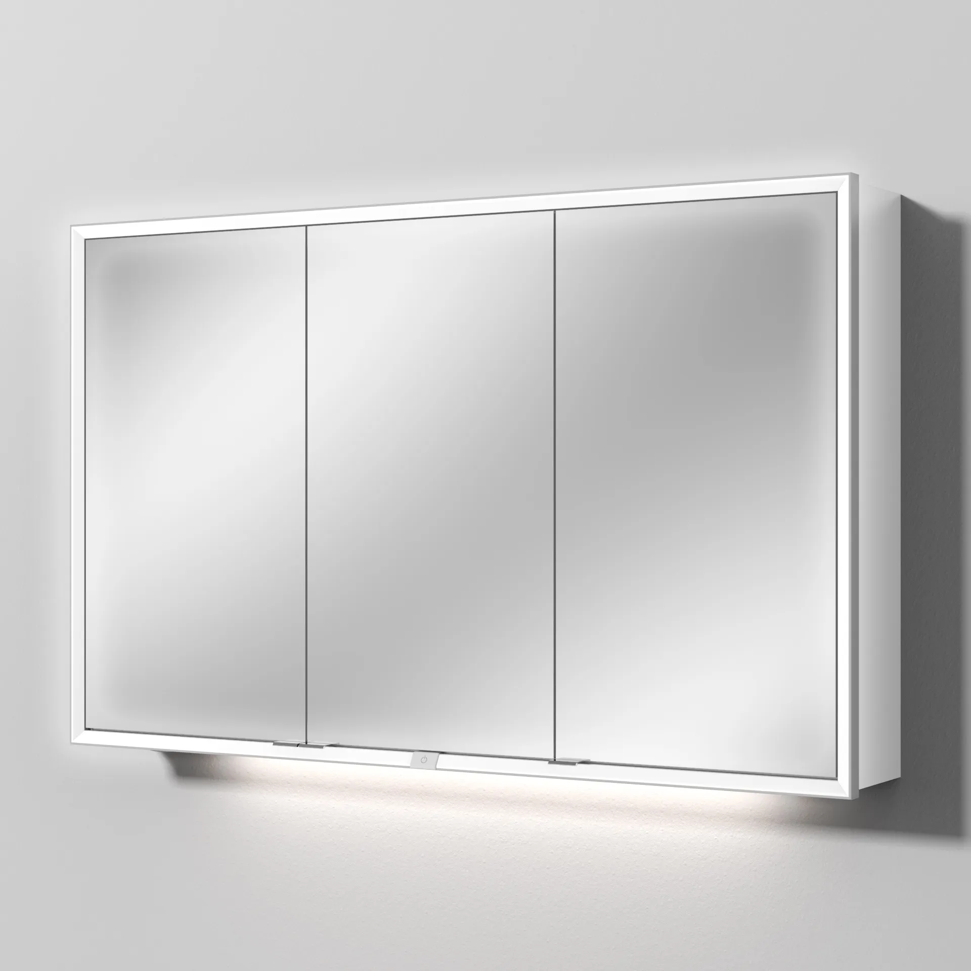 Sanipa Wandvorbau Spiegelschrank „Milo“ 1200 × 750 × 168 mm in Weiß (glanz)