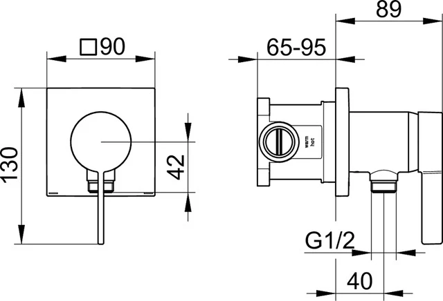 IXMO 59552019522 Set IXMO_solo Einhebelmischer mit Schlauchanschluß, eckig verchromt IXMO 59552019522 Set IXMO_solo Einhebelmischer mit Schlauchanschluß, eckig verchromt