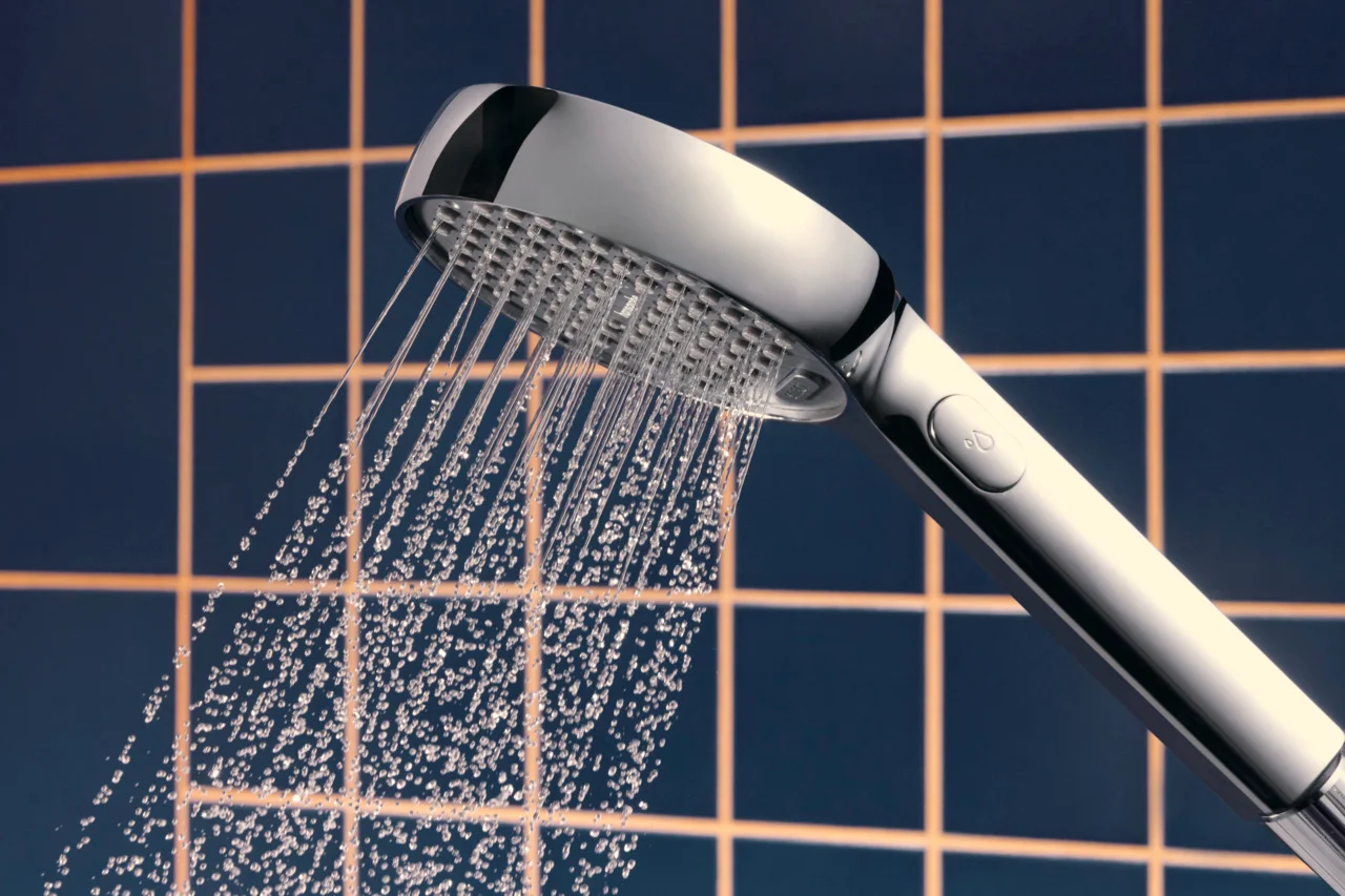 Hansgrohe Activera Select S Handbrause 95 mm, Chrom, 2jet EcoSmart+ mit Booster, Rain & ImpactRain Strahlarten, 6 l/min Durchfluss