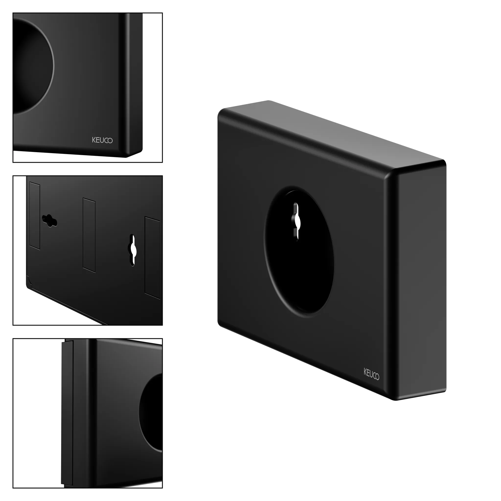 KEUCO Hygienebeutelspender schwarz matt KEUCO Hygienebeutelspender schwarz matt