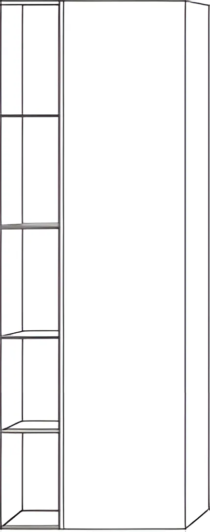 Sanipa Stauraumschrank „3way“ 600 × 1700 × 345 mm Anschlag rechts, in Eiche Arizona, Anschlag rechts