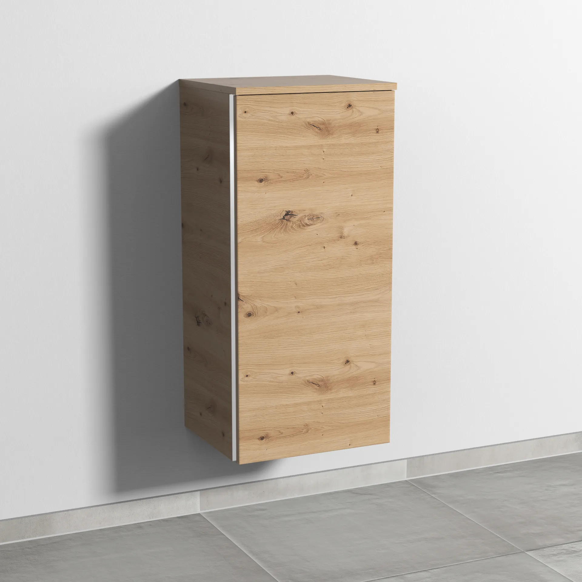 Sanipa Mittelschrank „3way“ 400 × 850 × 345 mm Anschlag rechts, in Eiche Natural-Touch, Anschlag rechts