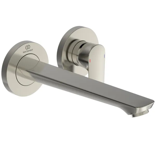Ideal Standard Connect Air Wand-Waschtischarmatur Unterputz Bausatz 2, 5 l/min, Ausladung 225 mm, Farbe Silver Storm