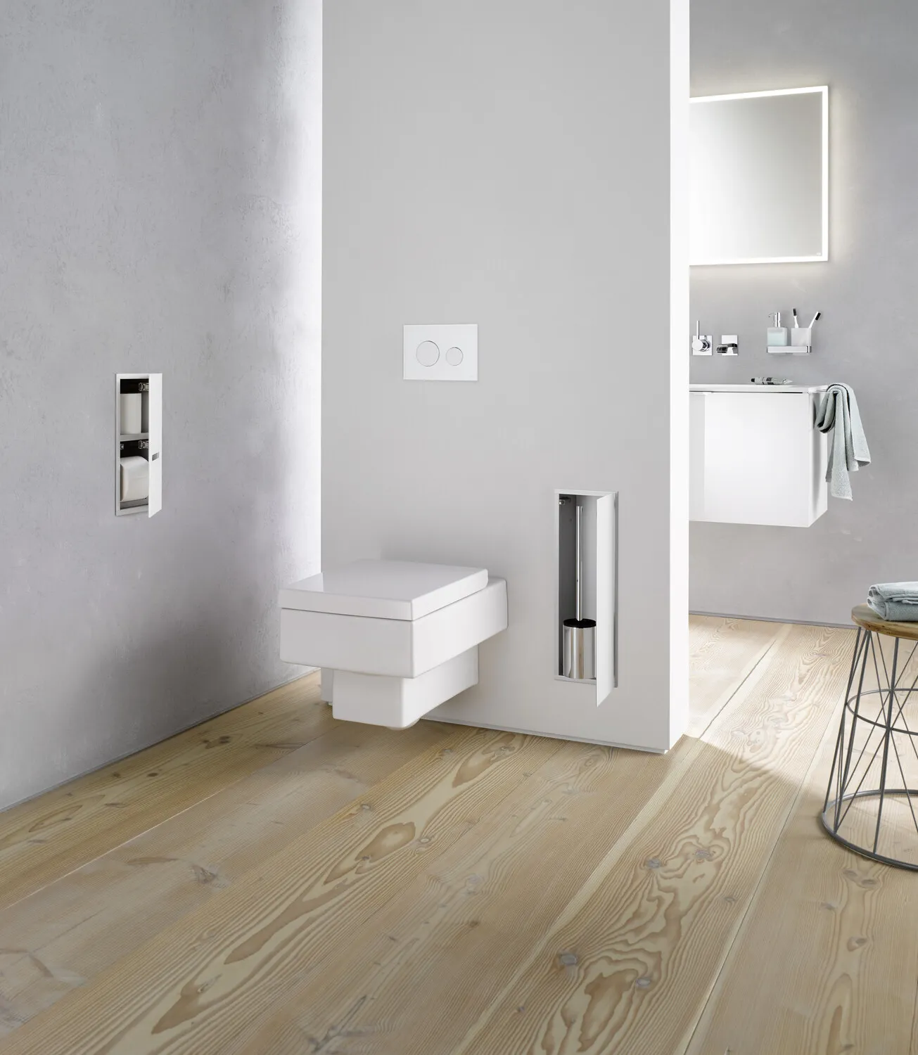 emco Toilettenbürstengarnitur-Modul „asis module 2.0“ 17 × 49,7 × 15,62 cm in optiwhite emco Toilettenbürstengarnitur-Modul „asis module 2.0“ 17 × 49,7 × 15,62 cm in optiwhite