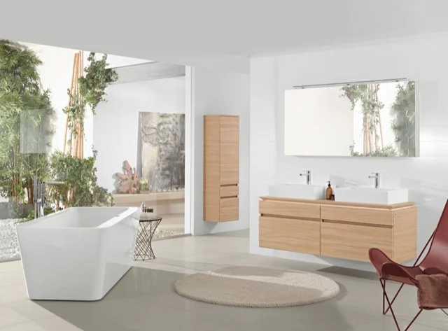 Villeroy & Boch Squaro Edge 12 Badewanne Freistehend, 1800x800mm, Weiß Alpin