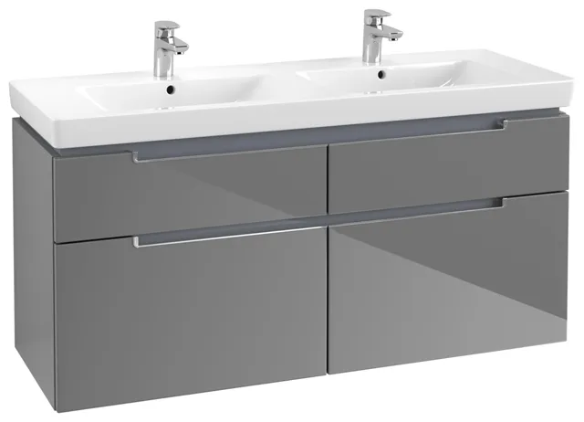 Villeroy & Boch Subway 2.0 Waschbeckenunterschrank A91710, 1287 x 590 x 449 mm, Glossy Grey Villeroy & Boch Subway 2.0 Waschbeckenunterschrank A91710, 1287 x 590 x 449 mm, Glossy Grey