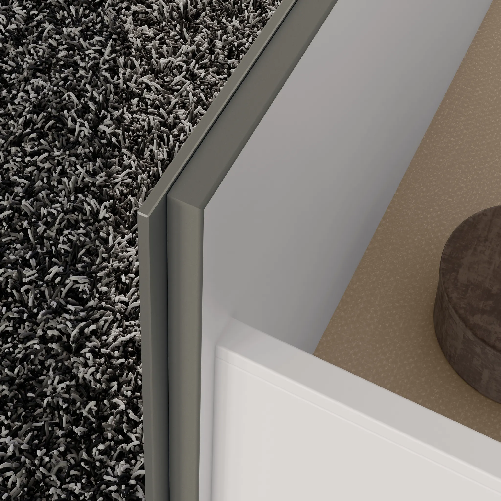 KEUCO Waschtischunterschrank mit Auszügen „X-Line“ Inox (Glas, satiniert), Inox (Lack, seidenmatt), ohne Beleuchtung 650 × 605 × 490 mm KEUCO Waschtischunterschrank mit Auszügen „X-Line“ Inox (Glas, satiniert), Inox (Lack, seidenmatt), ohne Beleuchtung 650 × 605 × 490 mm