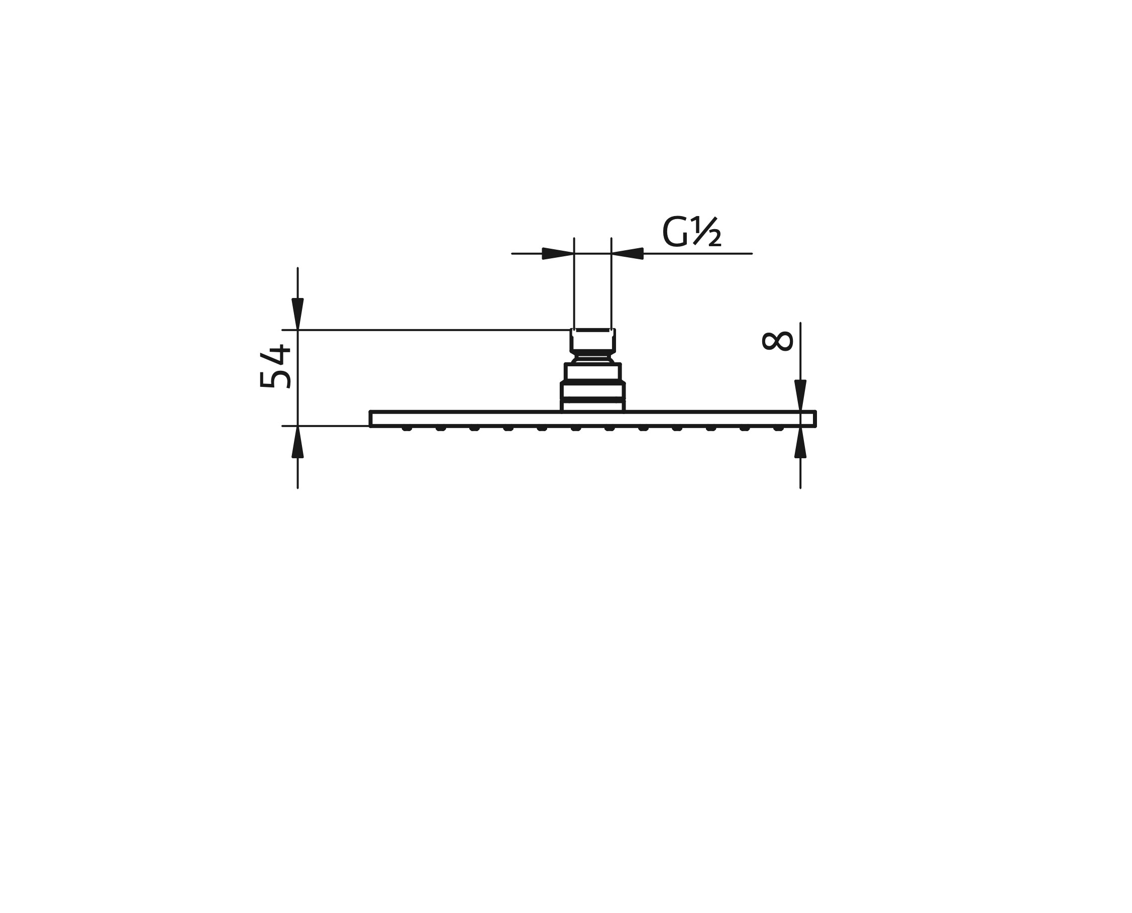 HSK Kopfbrause 25 cm in chrom HSK Kopfbrause 25 cm in chrom