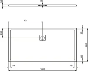 Ideal Standard Duschwanne „UltraFlatEvo“ Ideal Standard Duschwanne „UltraFlatEvo“