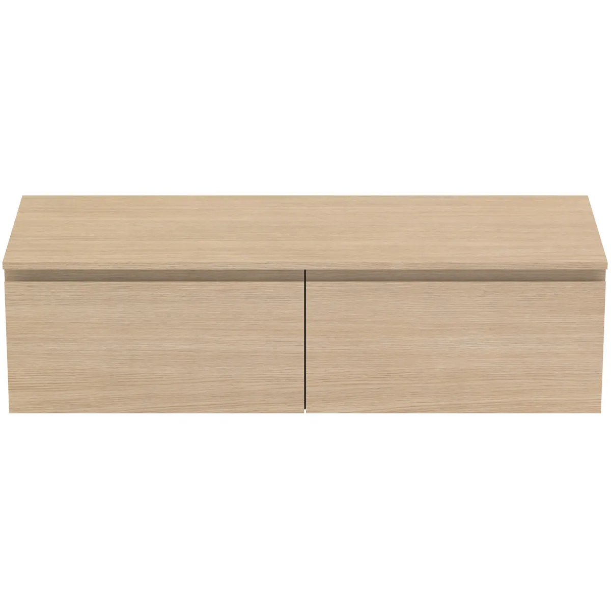 Ideal Standard Waschtischunterschrank Finesse Eiche weiß, 1402x505x378mm, 2 Auszüge