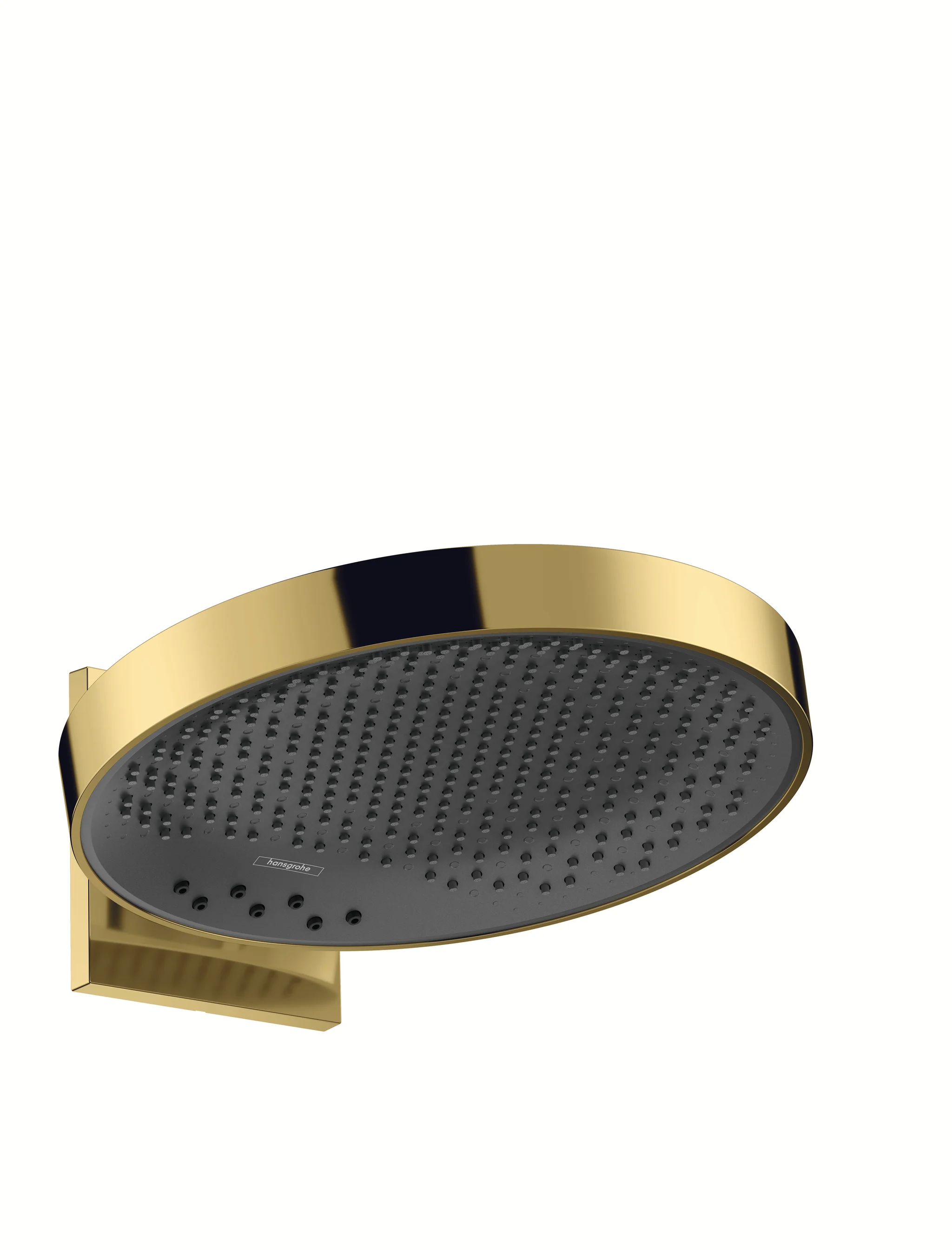 Hansgrohe Rainfinity Kopfbrause 360° 3jet, Polished Gold Optic, 360 mm Brausekopfgröße, 381 mm Ausladung, DN15 Wandanschluss Hansgrohe Rainfinity Kopfbrause 360° 3jet, Polished Gold Optic, 360 mm Brausekopfgröße, 381 mm Ausladung, DN15 Wandanschluss
