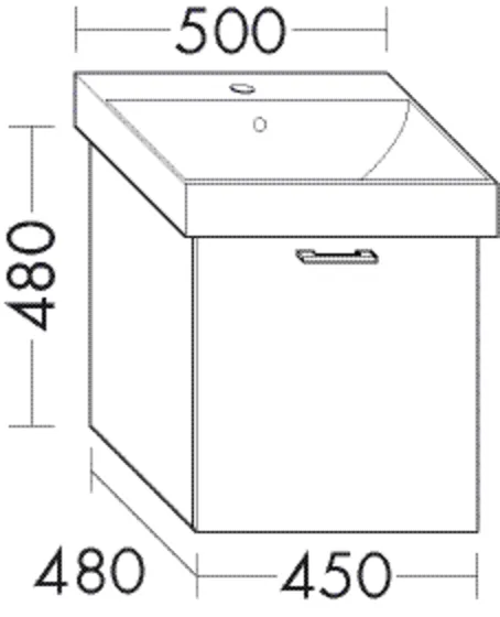 Waschtischunterschrank WWCS045 von burgbad - Sys30 Serie, 1 Auszug, Tiefe: 480 mm, Breite: 450 mm, Höhe: 480 mm Waschtischunterschrank WWCS045 von burgbad - Sys30 Serie, 1 Auszug, Tiefe: 480 mm, Breite: 450 mm, Höhe: 480 mm