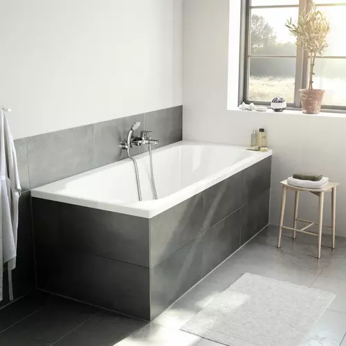 Badundu Badewanne rechteck 1700 × 750 mm, Mittelablauf Badundu Badewanne rechteck 1700 × 750 mm, Mittelablauf