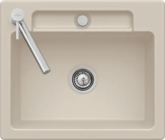 Villeroy & Boch Siluet 60 S Einbauspüle 600x510mm, TitanCeram, Almond CeramicPlus Villeroy & Boch Siluet 60 S Einbauspüle 600x510mm, TitanCeram, Almond CeramicPlus