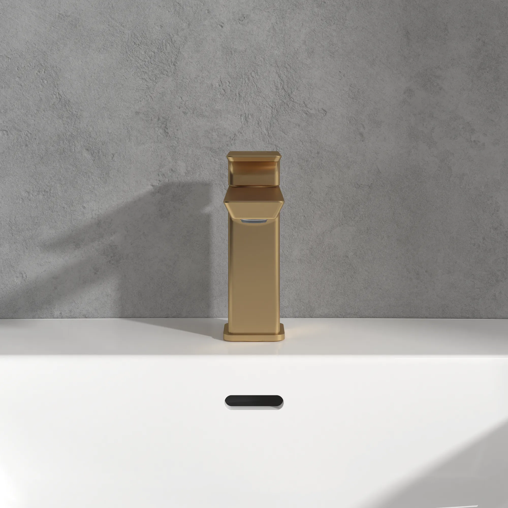 Einhand-Waschtischarmatur „Subway 3.0“ 17,6 cm Ausladung 134 mm in Brushed Gold Einhand-Waschtischarmatur „Subway 3.0“ 17,6 cm Ausladung 134 mm in Brushed Gold