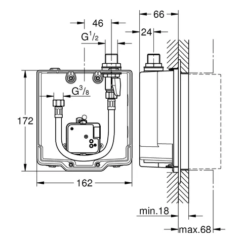 Grohe UP-Einbaukasten Euroeco CE 36337_1 Grohe UP-Einbaukasten Euroeco CE 36337_1