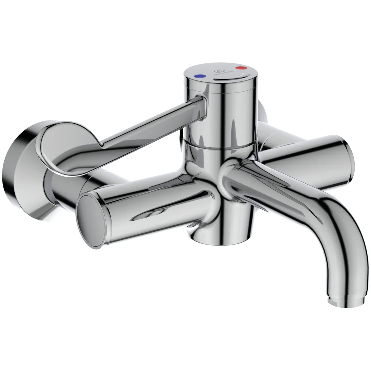 Wand-Waschtisch-Thermostat Ceraplus Safe SQ Ausladung 240mm absp.S-Anschlüsse Chrom Wand-Waschtisch-Thermostat Ceraplus Safe SQ Ausladung 240mm absp.S-Anschlüsse Chrom