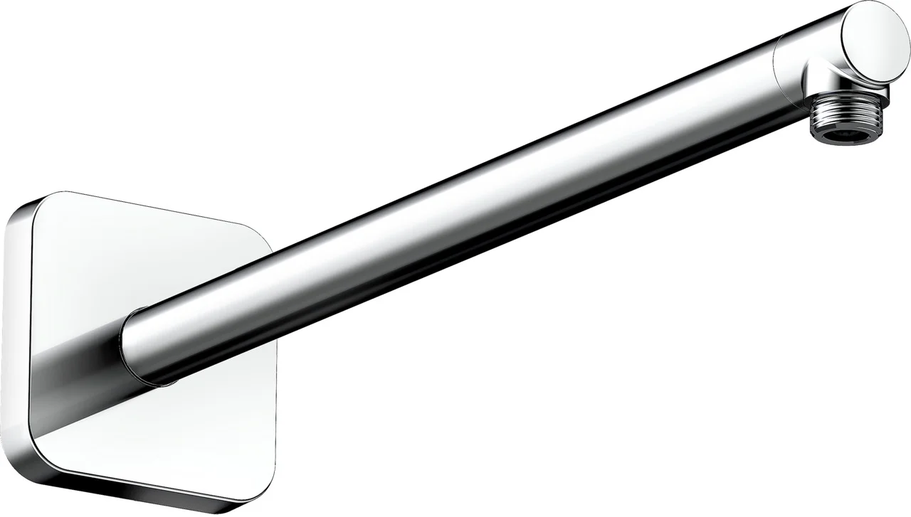 Hansgrohe AXOR ShowerSolutions Brausearm softsquare, Chrom, 390 mm, Aufputzmontage