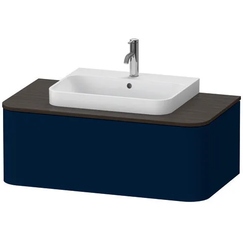 Duravit Waschtischunterschrank wandhängend „Happy D.2 Plus“ 100 × 35,4 × 55 cm Nachtblau Seidenmatt
