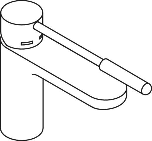 Einhand-Waschtischarmatur „System-Armaturen“ 19,9 cm in Koralle Einhand-Waschtischarmatur „System-Armaturen“ 19,9 cm in Koralle