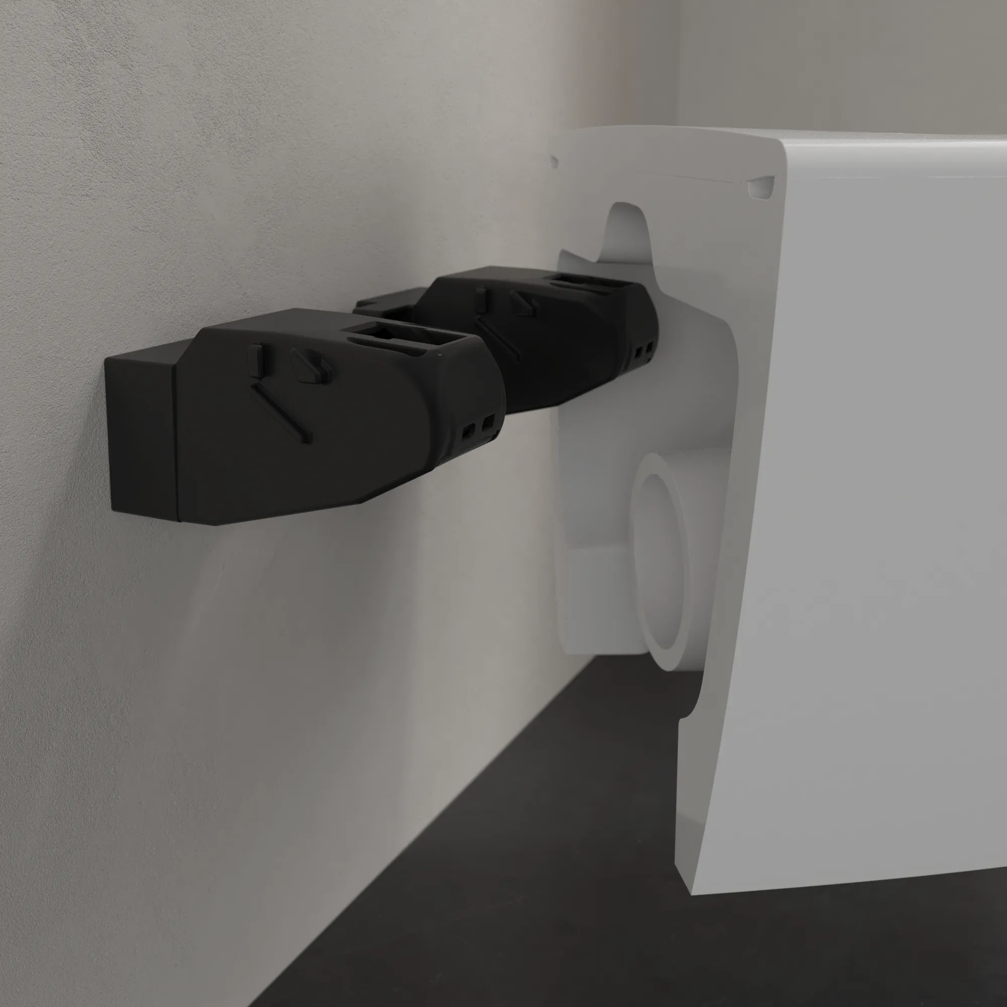 Wand-Tiefspül-WC DirectFlush „Subway 2.0“ 35,5 × 36 × 48 cm mit CeramicPlus, ohne Spülrand, Abgang waagerecht