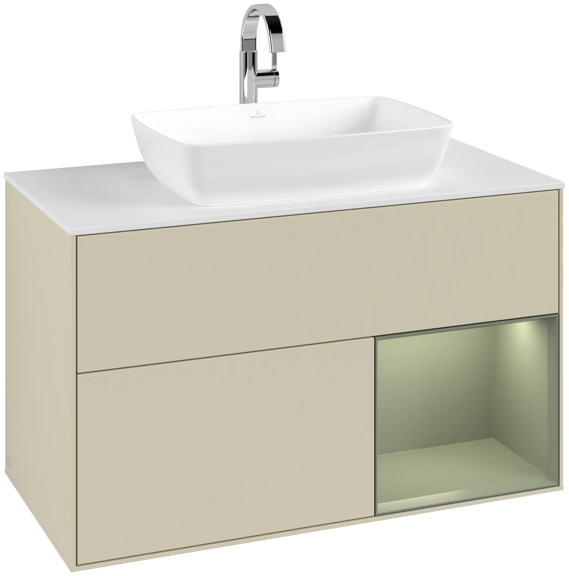 Villeroy & Boch Waschbeckenunterschrank Finion F78, 1000x603x501mm, mit Beleuchtung