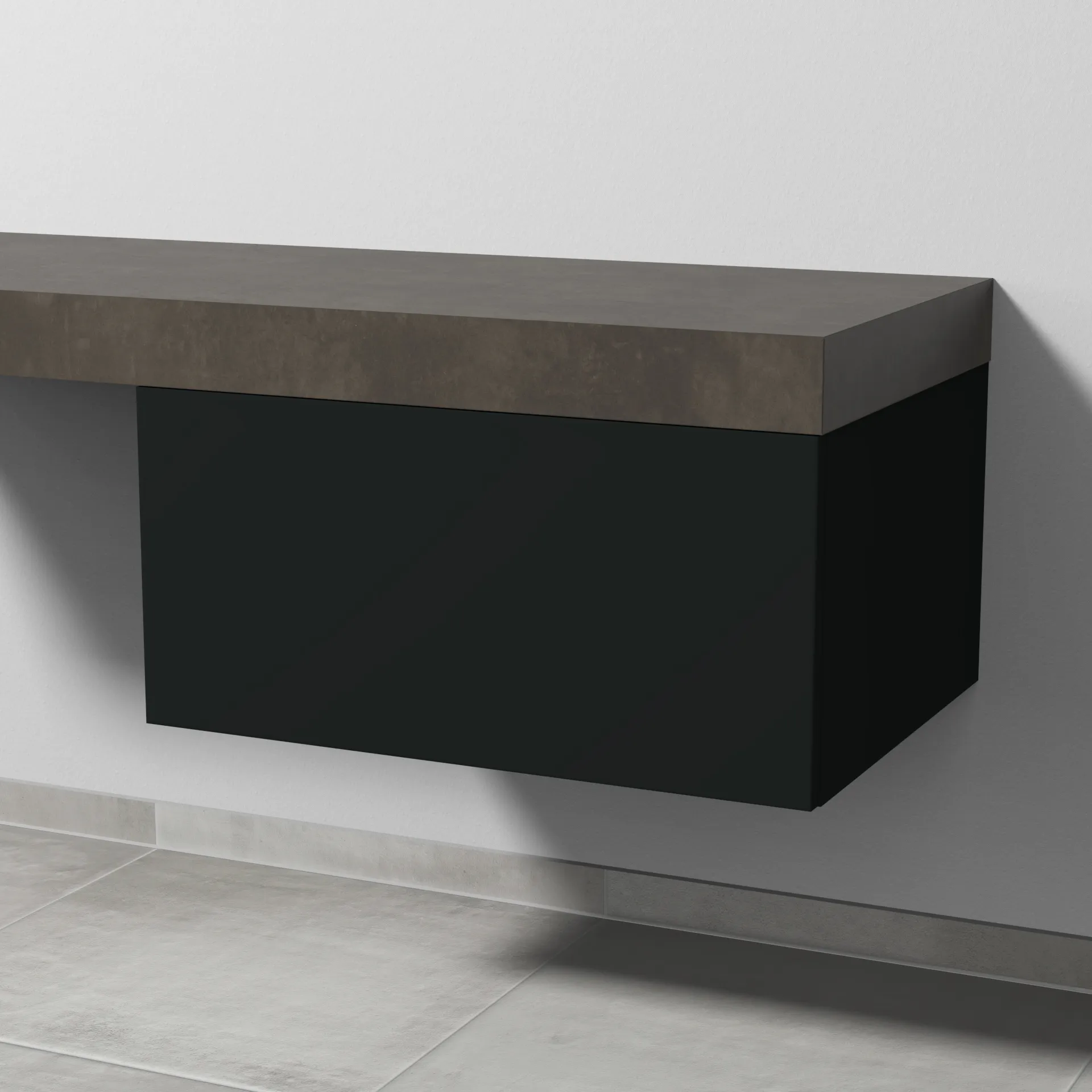 Sanipa Anbauschrank „2morrow“ 700 × 340 × 520 mm in Vulkan (matt)