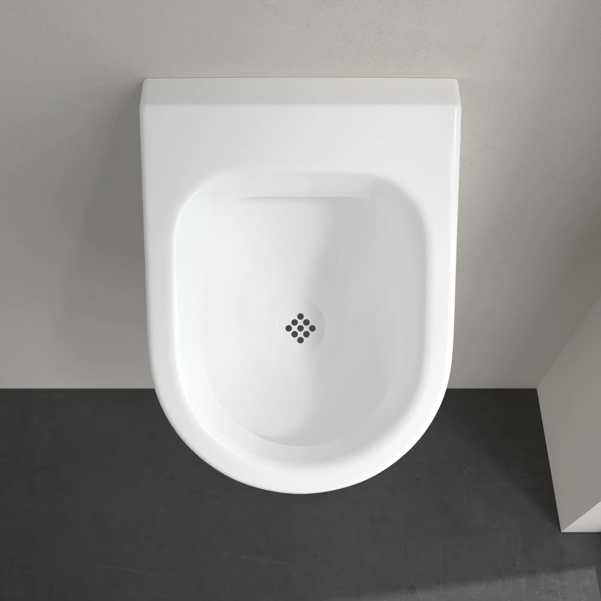 Urinal „Architectura“, mit keramischem Sieb, ohne Zielobjekt, Befestigung verdeckt, Zulauf verdeckt 35,5 × 62 × 38,5 cm in Weiß Alpin Urinal „Architectura“, mit keramischem Sieb, ohne Zielobjekt, Befestigung verdeckt, Zulauf verdeckt 35,5 × 62 × 38,5 cm in Weiß Alpin