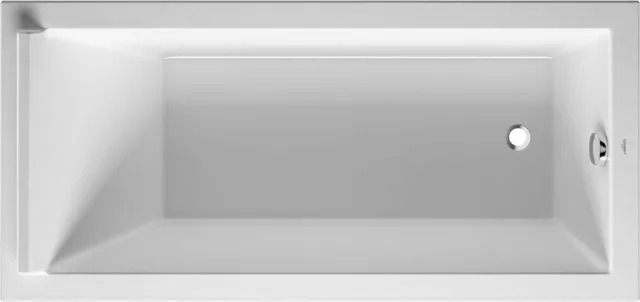 Duravit Badewanne „Starck“ rechteck 1700 × 800 mm, Fußablauf in Weiß Duravit Badewanne „Starck“ rechteck 1700 × 800 mm, Fußablauf in Weiß