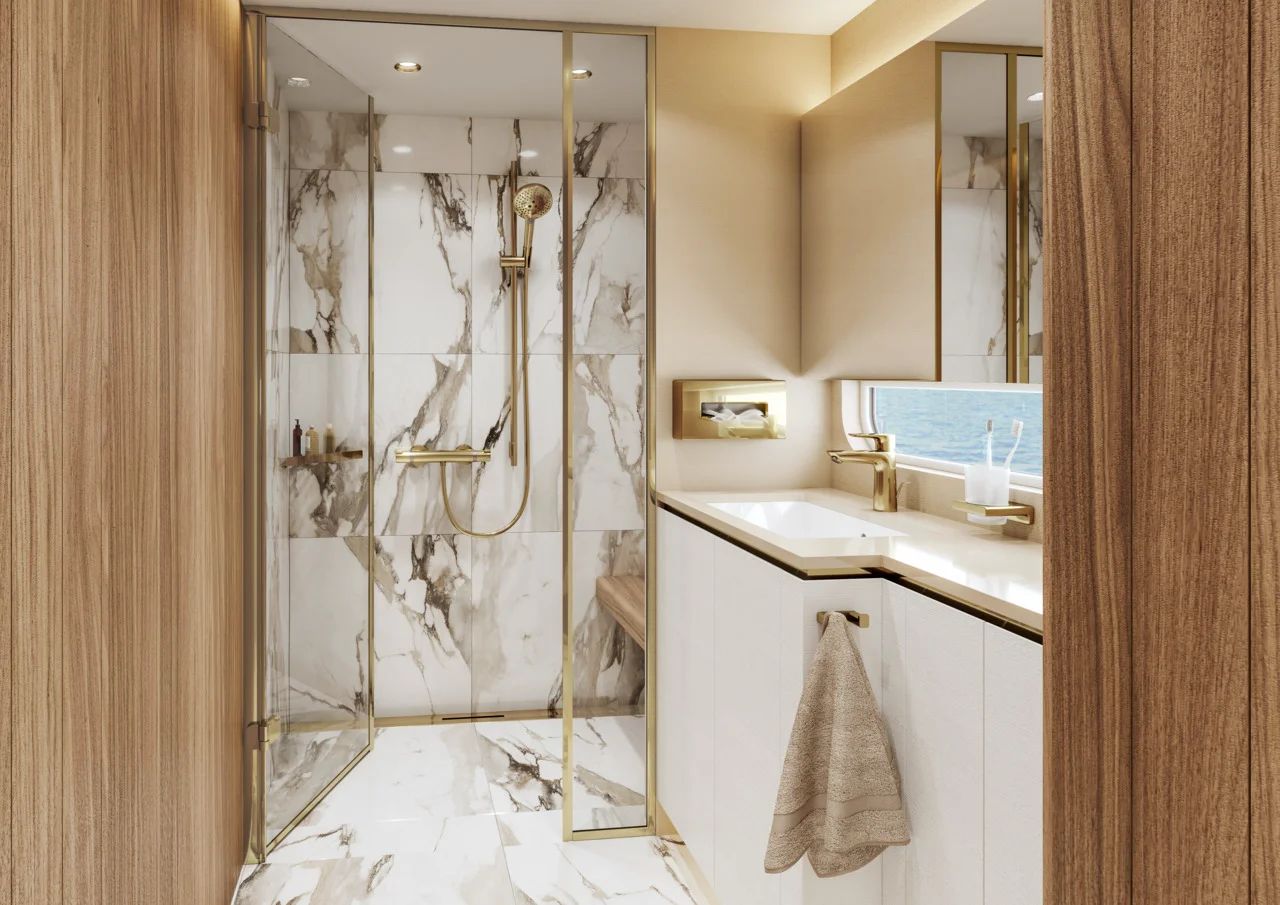 Hansgrohe RainDrain Flex Duschrinne 1200 mm, wandangebunden, Polished Gold Optic, höhenverstellbar um 10 mm, bis zu 60 l/min Ablaufleistung Hansgrohe RainDrain Flex Duschrinne 1200 mm, wandangebunden, Polished Gold Optic, höhenverstellbar um 10 mm, bis zu 60 l/min Ablaufleistung