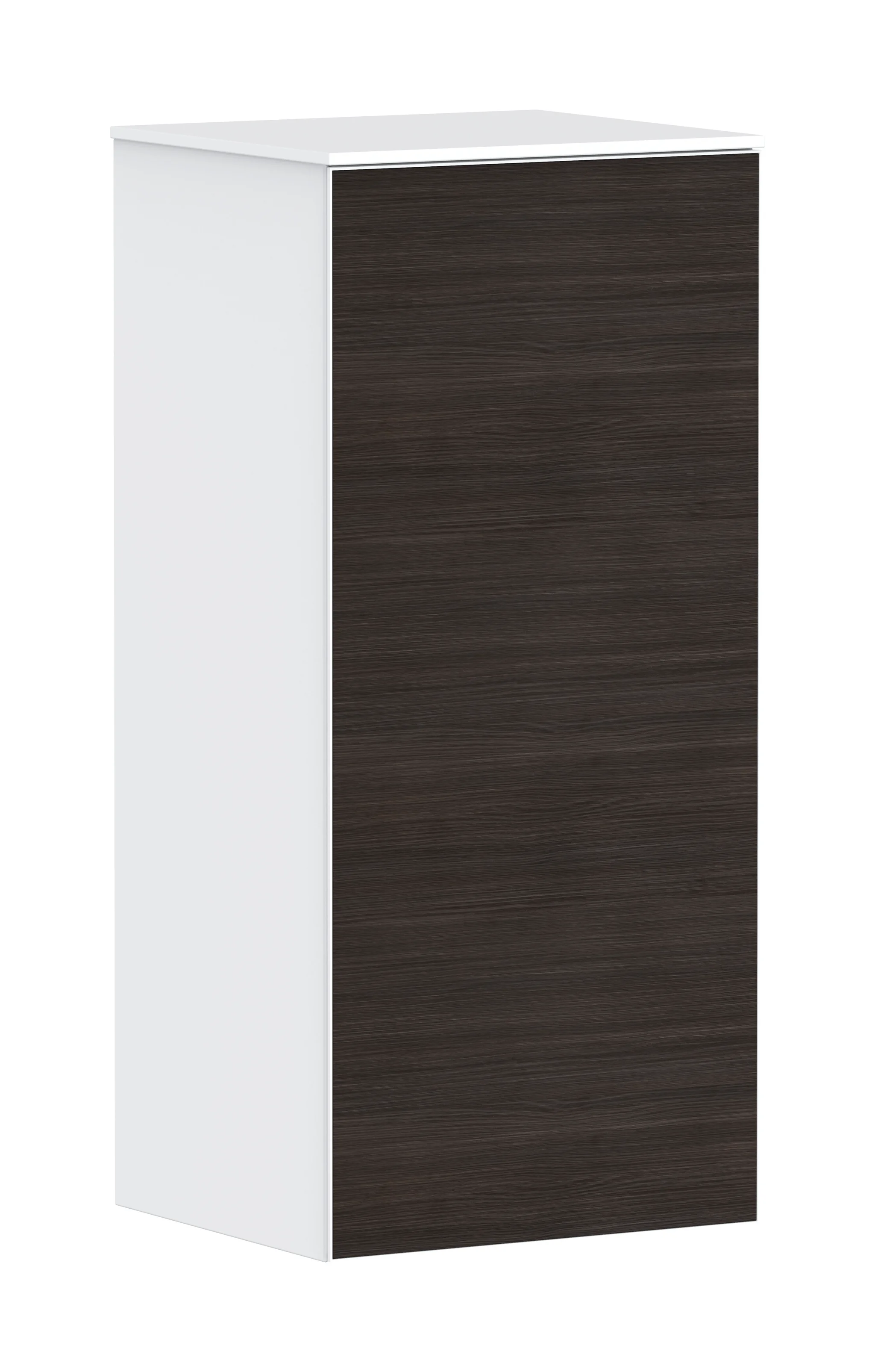 Hansgrohe Xevolos E Halbhochschrank Mattweiß 400/360 mm, Türanschlag links, Eiche Dunkel Hansgrohe Xevolos E Halbhochschrank Mattweiß 400/360 mm, Türanschlag links, Eiche Dunkel