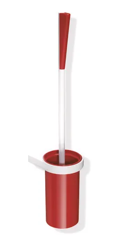 HEWI Toilettenbürstengarnitur „System 800K“ 10,5 × 54,3 cm in Rubinrot HEWI Toilettenbürstengarnitur „System 800K“ 10,5 × 54,3 cm in Rubinrot
