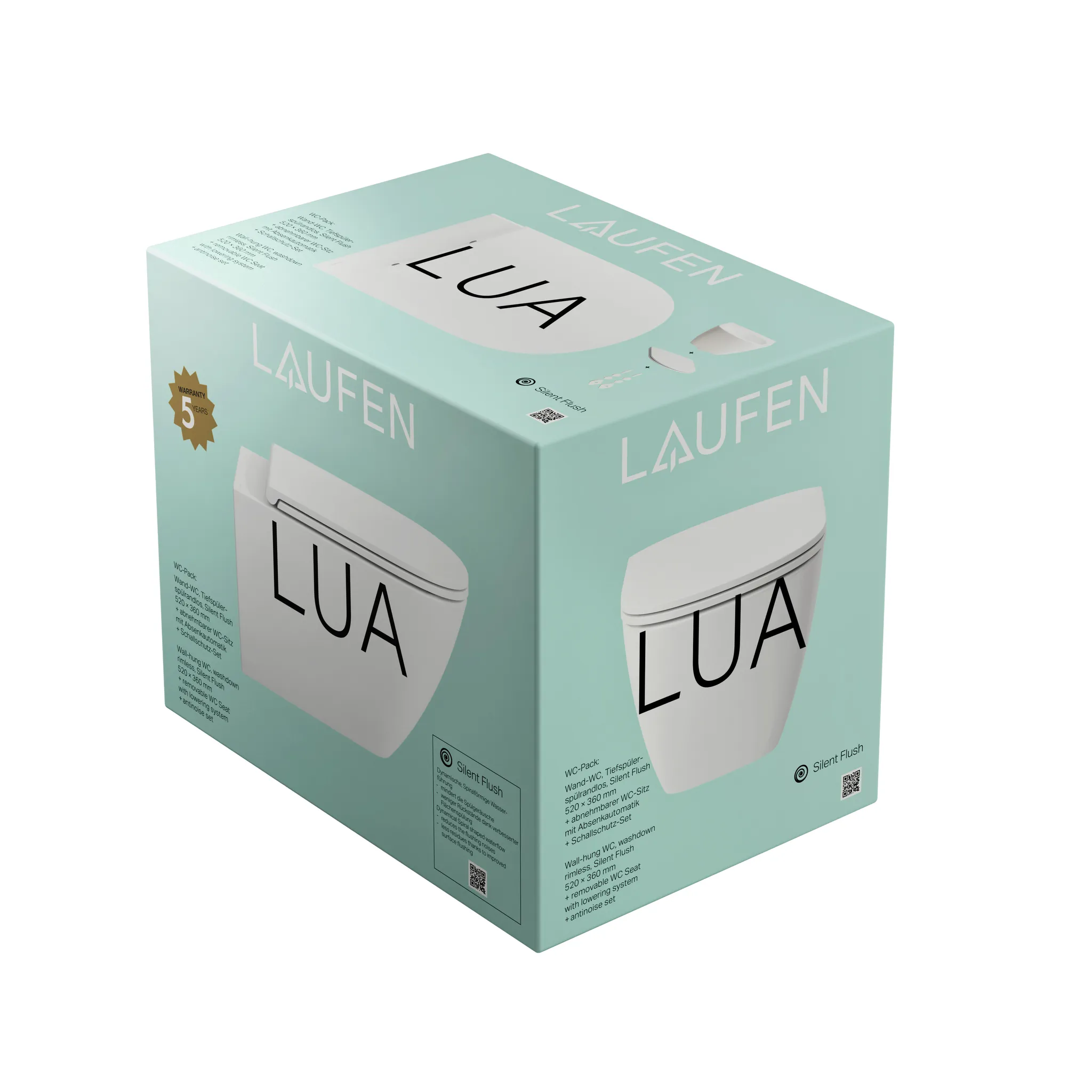 Lua Komplettset Wand-WC 86608.2 best. aus 82108.0 u. 89108.3 LCC weiß