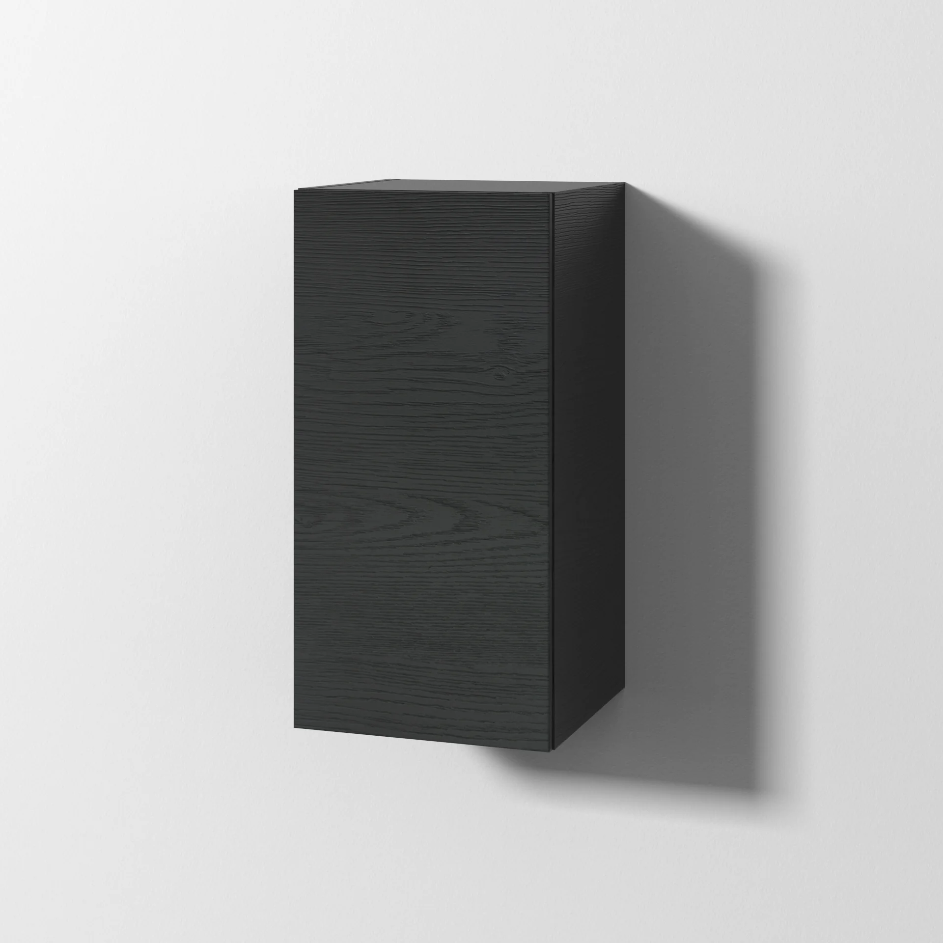 Sanipa Cubes Regalmodul mit Tür, 700x350x346 mm, Black-Oak, drehbar, Push-to-Open, kombinierbar zu allen Sanipa-Badmöbeln