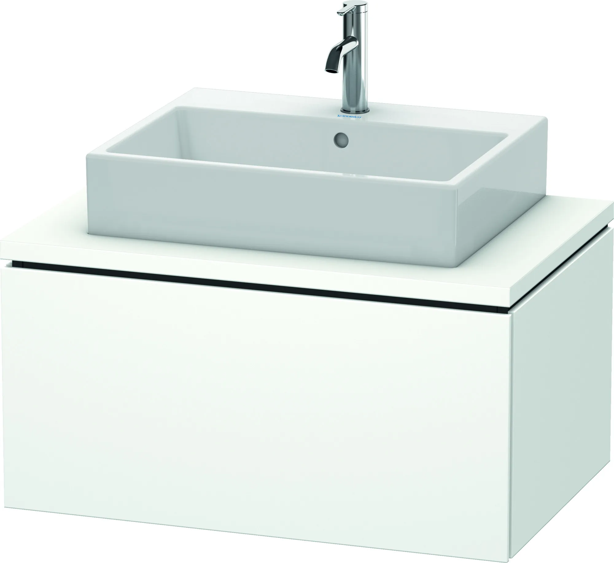 Duravit Waschtischunterschrank wandhängend „L-Cube“ 82 × 40 × 54,7 cm Weiß Matt