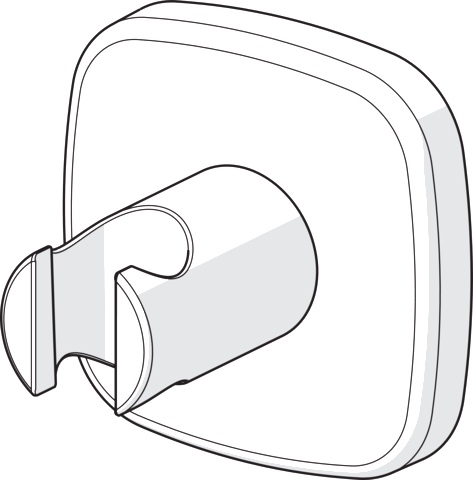 Hansa Halter für Handbrause „Living“ in Chrom Hansa Halter für Handbrause „Living“ in Chrom