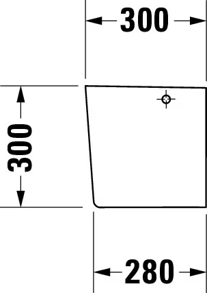 Halbsäule ME by Starck für 233565, 233560, 233555, weiß Halbsäule ME by Starck für 233565, 233560, 233555, weiß