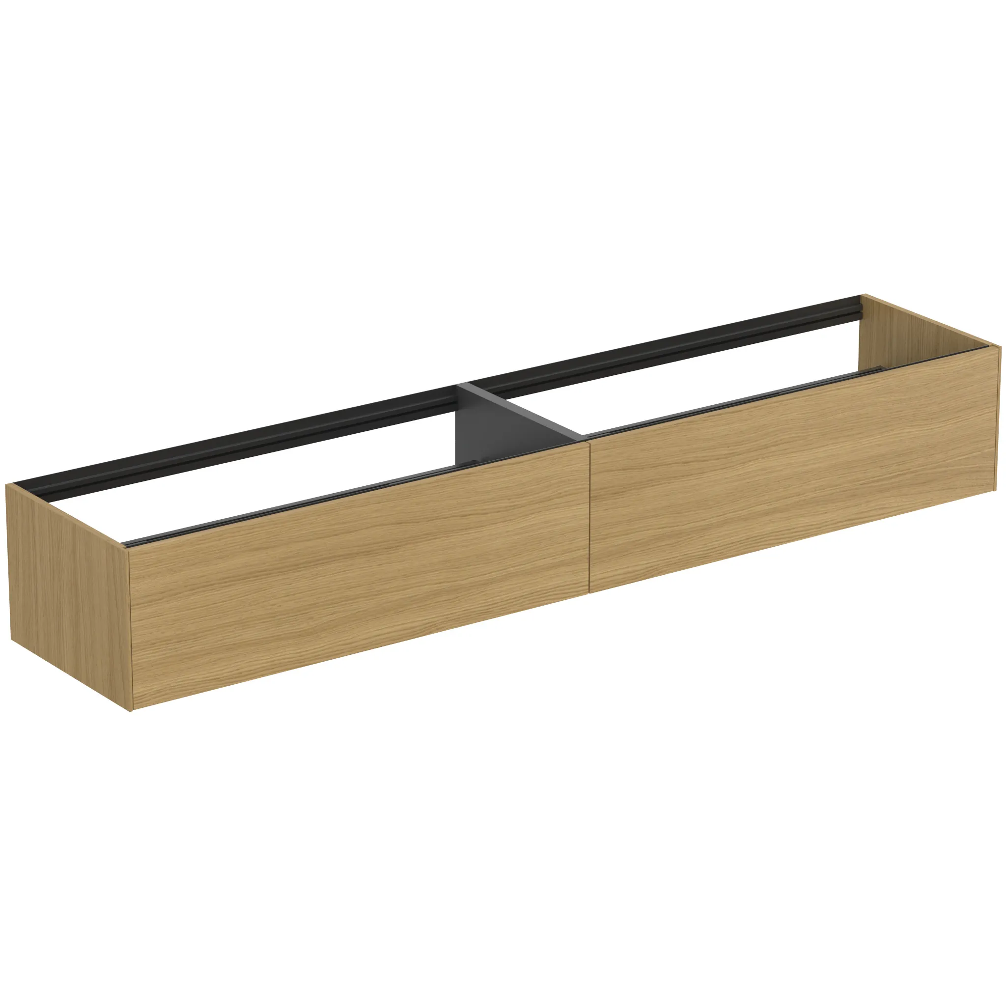 Ideal Standard Waschtischunterschrank „Conca“ 238,5 × 36 × 50,5 cm Eiche hell Furnier Ideal Standard Waschtischunterschrank „Conca“ 238,5 × 36 × 50,5 cm Eiche hell Furnier