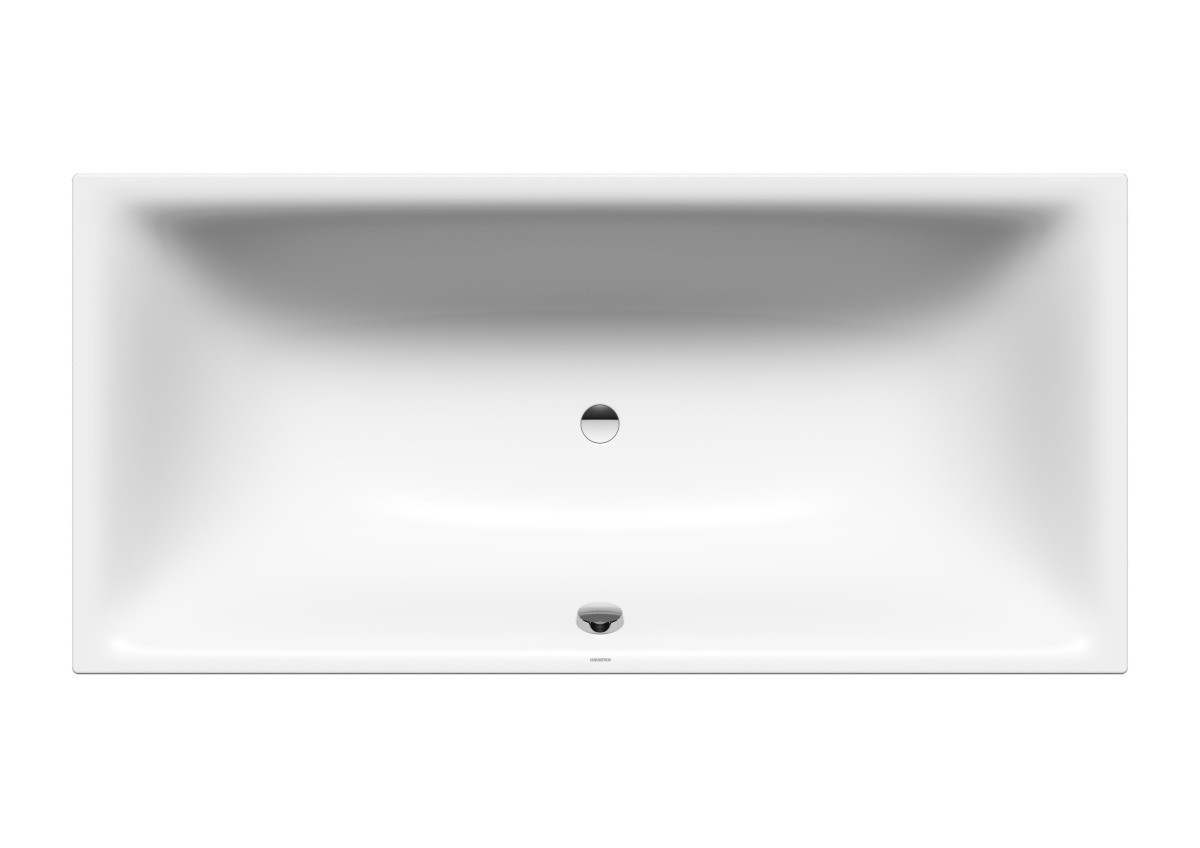 Set Badewanne Silenio 190 × 90 cm mit Träger und Viega-Ablauf, 