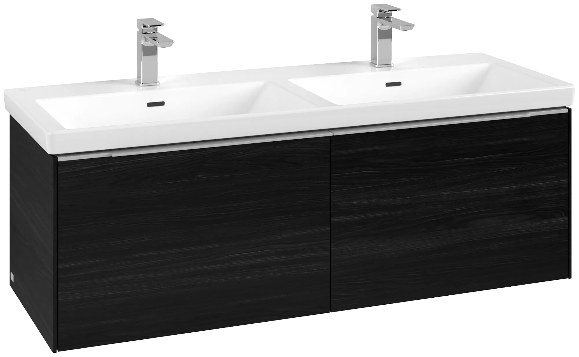 Villeroy & Boch Subway 3.0 Waschbeckenunterschrank Black Oak, 1272 x 429 x 478 mm