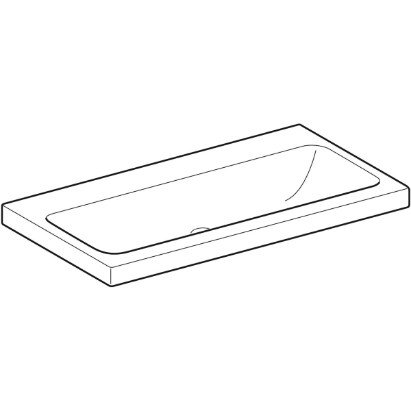 Wandwaschtisch „iCon Light“, rechteckig, mittig 90 × 48 cm Wandwaschtisch „iCon Light“, rechteckig, mittig 90 × 48 cm