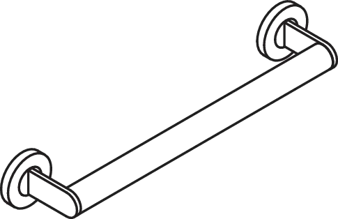 Haltegriff mobil, Edelstahl, pulverbeschichtet, Achsmaß 400 mm, Durchmesser 32 mm, in Farbe DC (Schwarz tiefmatt) Haltegriff mobil, Edelstahl, pulverbeschichtet, Achsmaß 400 mm, Durchmesser 32 mm, in Farbe DC (Schwarz tiefmatt)