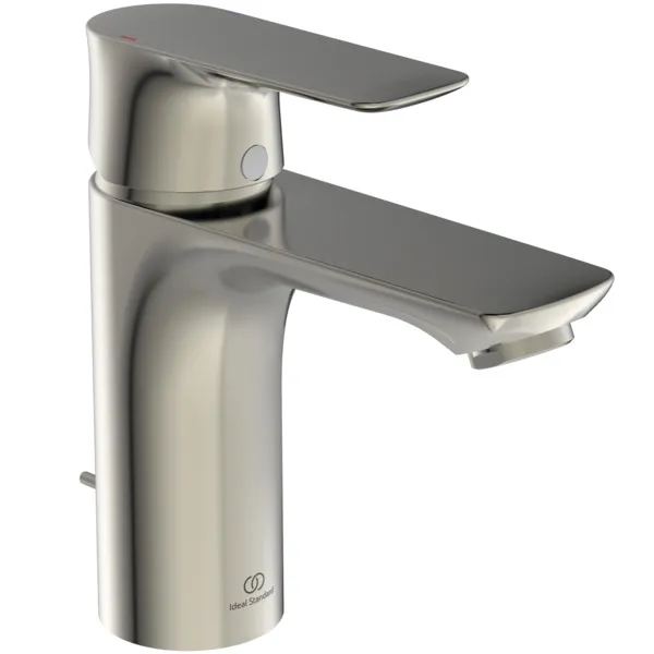 Waschtischarmatur Connect Air, 5 l/min., mit Ablaufgarnitur, Ausladung 112mm, Brushed Gold Waschtischarmatur Connect Air, 5 l/min., mit Ablaufgarnitur, Ausladung 112mm, Brushed Gold