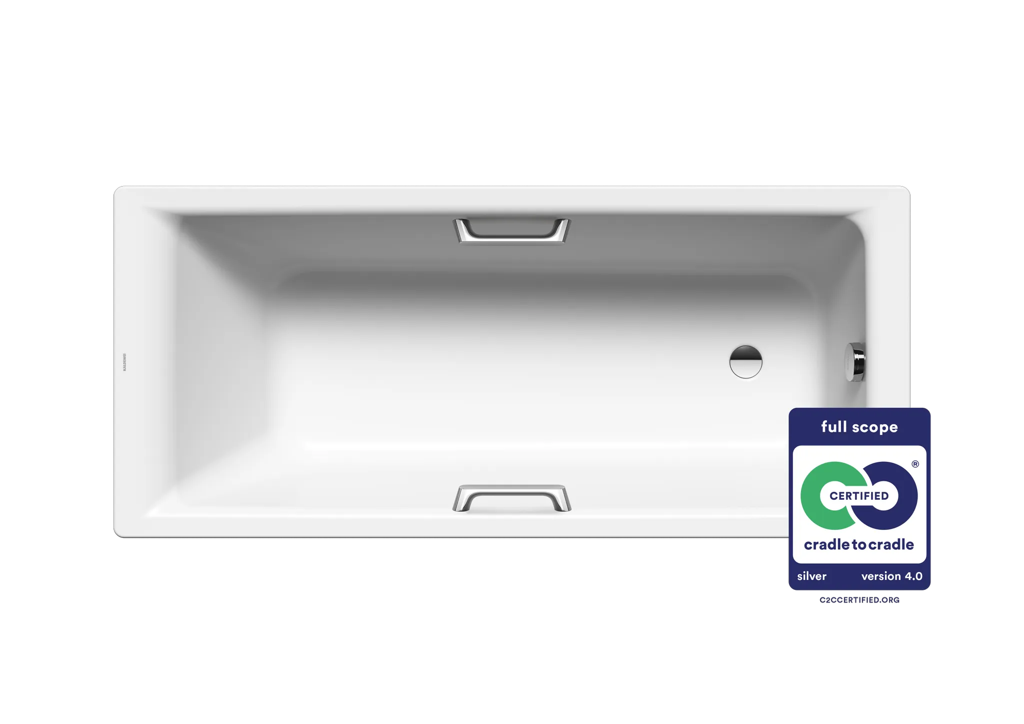 Kaldewei Badewanne „Puro“ Star rechteck 160 × 70 cm, mit Grifflochbohrungen mit Überlaufbohrung, in alpinweiß Kaldewei Badewanne „Puro“ Star rechteck 160 × 70 cm, mit Grifflochbohrungen mit Überlaufbohrung, in alpinweiß