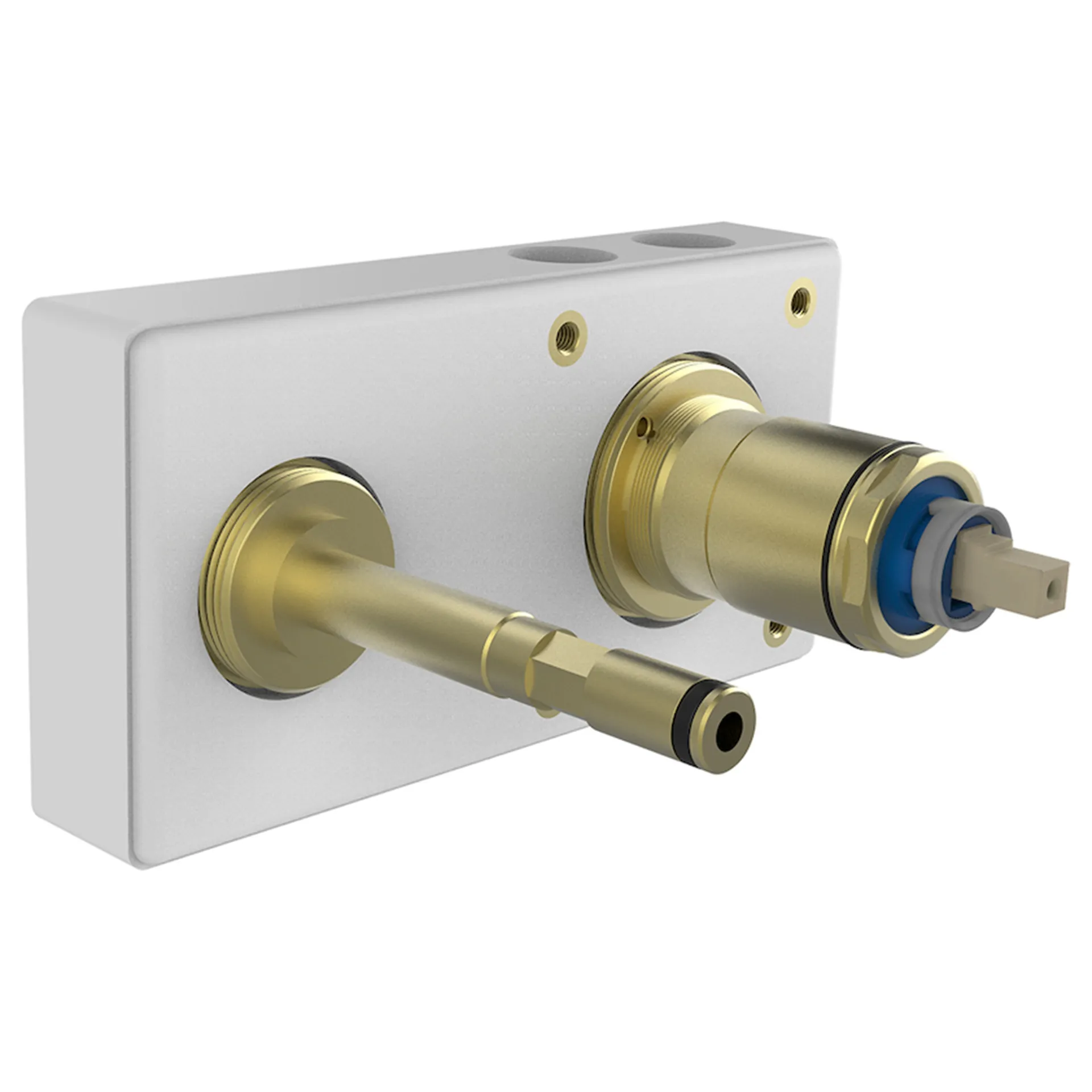 Laufen CONCEALED BODIES SIMIBOX 2-Point, Unterputz Einbaukörper, passend zu TWINPLUS, ½ GN Patrone Quattro-G, Messingkörper mit Styroporbox und Bauschutzkappe, Bedienung oben Laufen CONCEALED BODIES SIMIBOX 2-Point, Unterputz Einbaukörper, passend zu TWINPLUS, ½ GN Patrone Quattro-G, Messingkörper mit Styroporbox und Bauschutzkappe, Bedienung oben