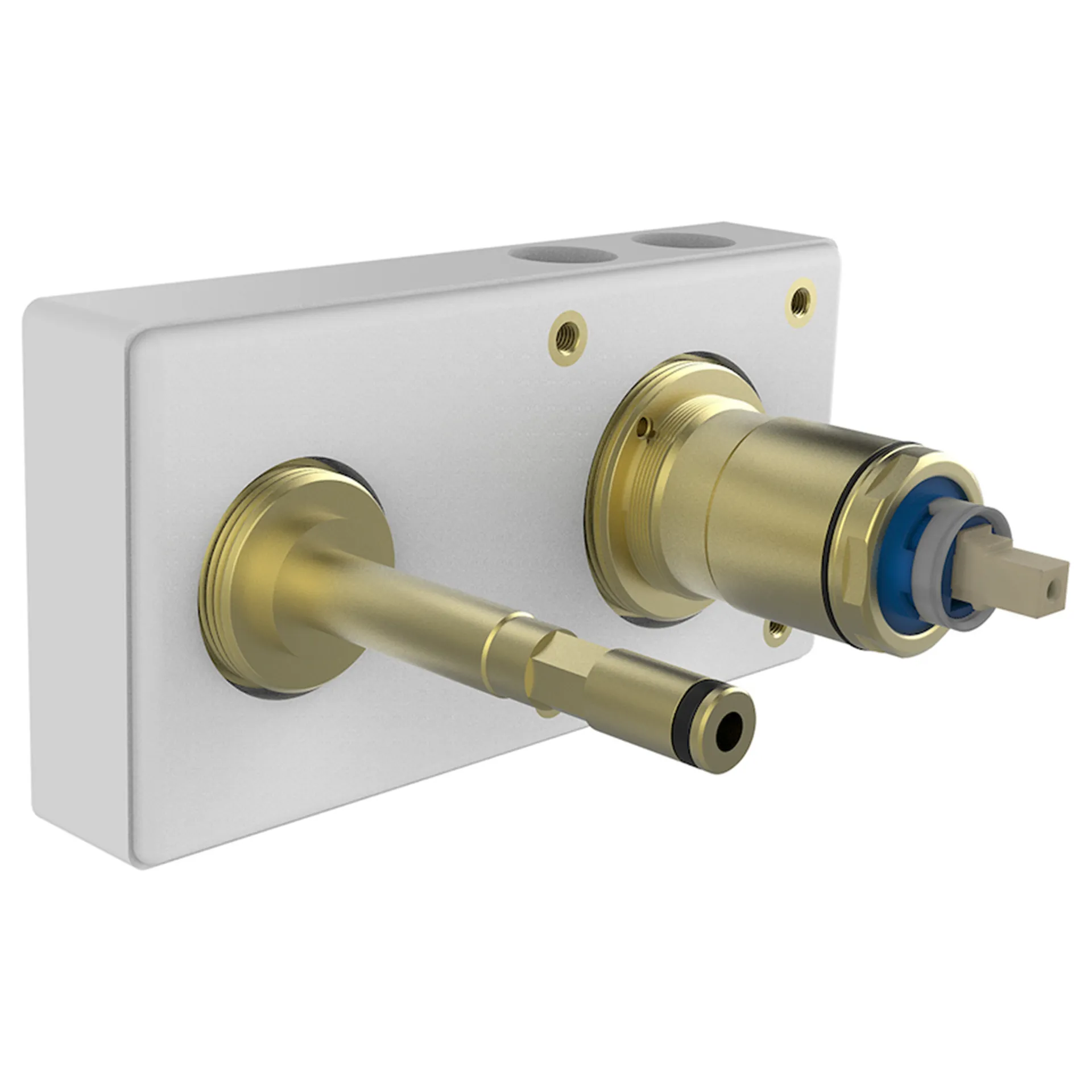 Laufen CONCEALED BODIES SIMIBOX 2-Point, Unterputz Einbaukörper, passend zu TWINPLUS, ½ GN Patrone Quattro-G, Messingkörper mit Styroporbox und Bauschutzkappe, Bedienung rechts Laufen CONCEALED BODIES SIMIBOX 2-Point, Unterputz Einbaukörper, passend zu TWINPLUS, ½ GN Patrone Quattro-G, Messingkörper mit Styroporbox und Bauschutzkappe, Bedienung rechts