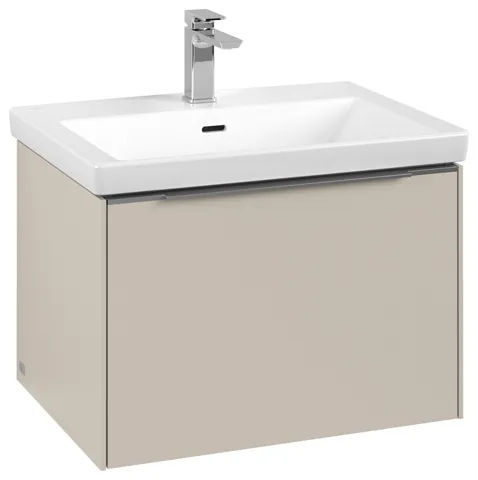 Villeroy & Boch Waschtischunterschrank „Subway 3.0“ für Schrankwaschtisch 622 × 429 × 478 mm Cashmere Grey, für Becken mittig