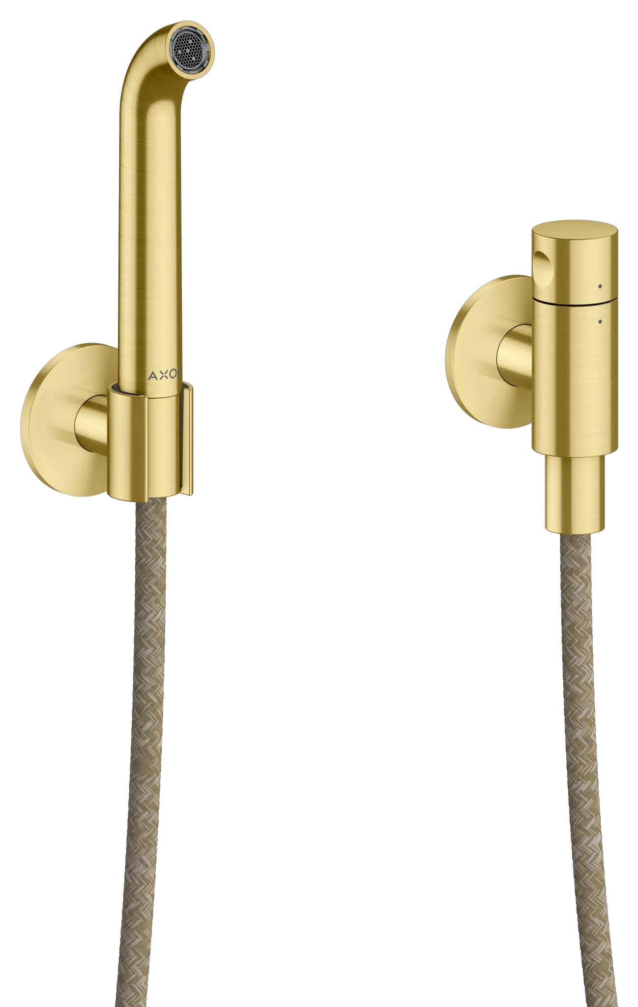 Hansgrohe AXOR One Gießrohrset BB, Brushed Brass, 13 l/min Durchfluss, 2000 mm Brauseschlauch Hansgrohe AXOR One Gießrohrset BB, Brushed Brass, 13 l/min Durchfluss, 2000 mm Brauseschlauch