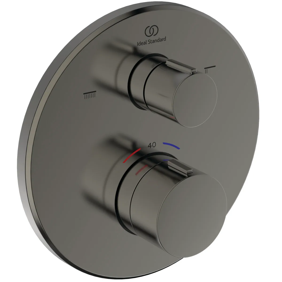 Ideal Standard Badethermostat Ceratherm T100 Unterputz Rosette 163 mm Magnetic Grey Ideal Standard Badethermostat Ceratherm T100 Unterputz Rosette 163 mm Magnetic Grey