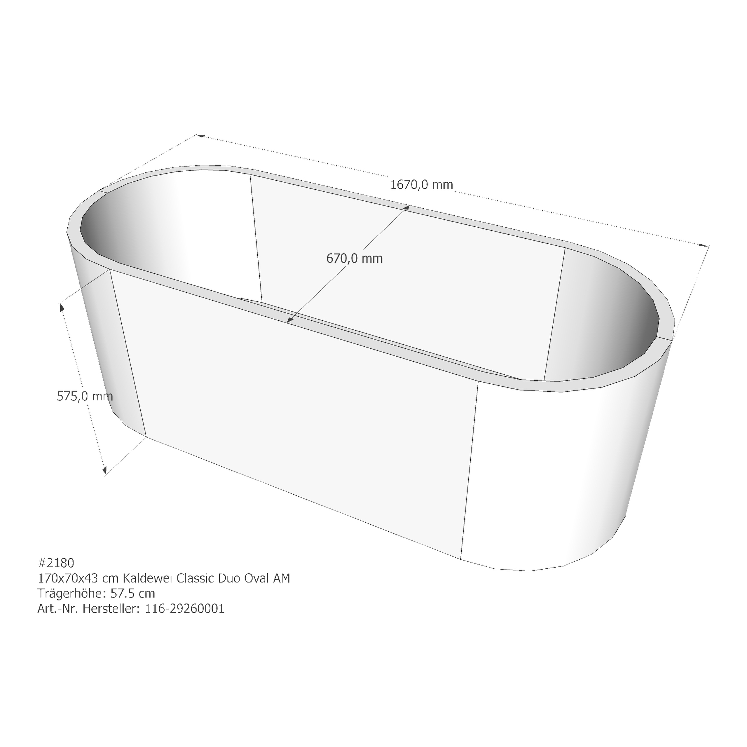 Badewannenträger für Kaldewei Classic Duo Oval 170 × 70 × 43 cm Breite: 70 cm / Länge: 170 cm Badewannenträger für Kaldewei Classic Duo Oval 170 × 70 × 43 cm Breite: 70 cm / Länge: 170 cm